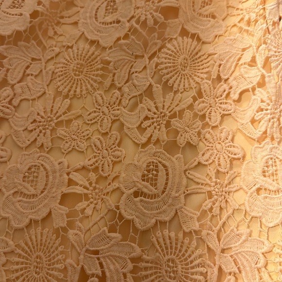 Lulu’s Love Poem Yellow Lace Mini Dress Size Extra Small - Picture 4 of 5